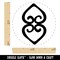 Asase Ye Duru Adinkra African Mother Earth Symbol Rubber Stamp for Stamping